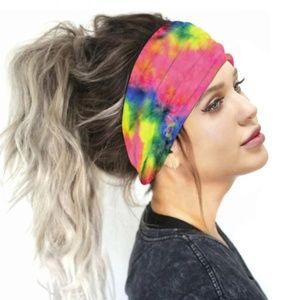 Tie Dye Headband Face Mask
